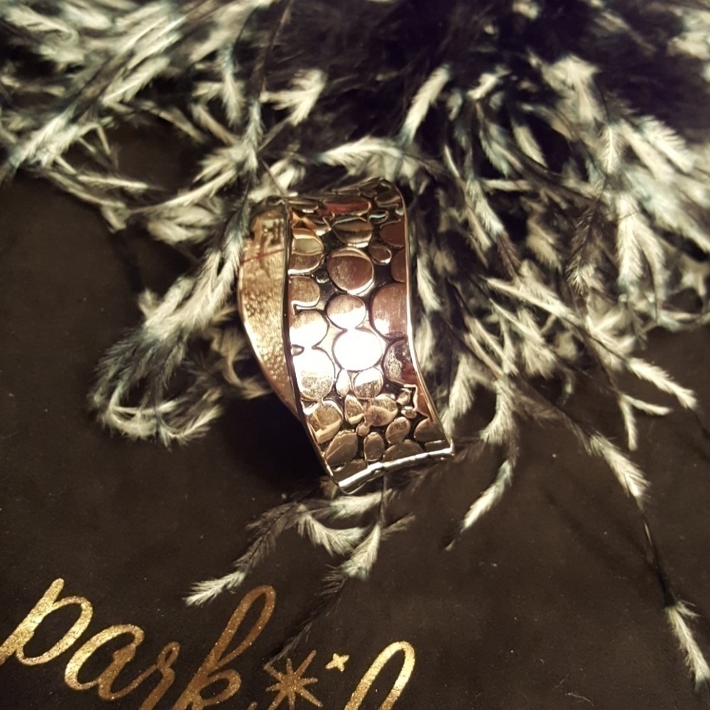Park Lane silvertone cuff.